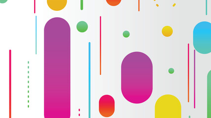 Abstract minimal geometric shape background with gradient