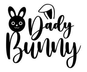 Obraz premium Father bunny Svg,Easter Squad Svg,Easter Vibes, Retro Easter Svg,Easter Shirt Svg,Easter Gift Svg,Cricut, Cut File, Instant Download, Bunny Day, Little Bunny
