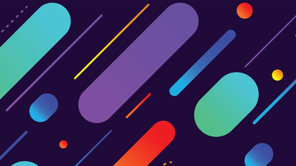 Abstract minimal geometric shape background with gradient