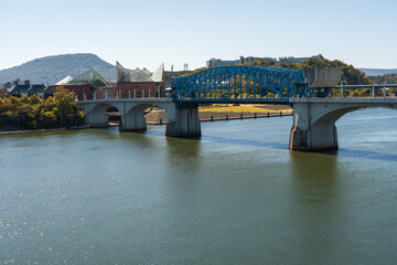 Fototapeta premium Chattanooga and the Tennessee River, Tennessee