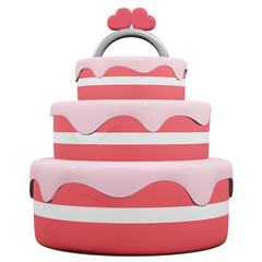 cake isolated on white