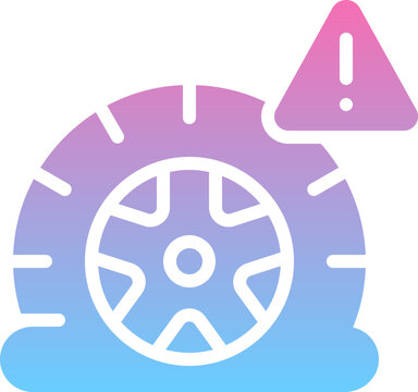 recommend clip art: Flat tire icon