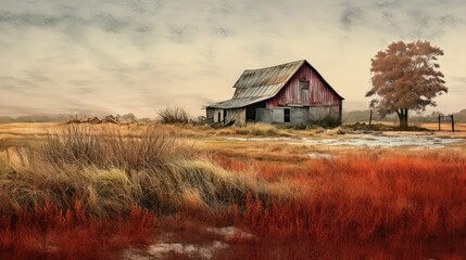 Fototapeta premium rustic grunge farm