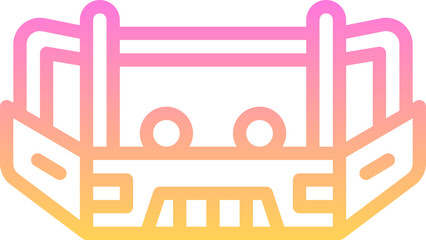 Obraz premium Bumper car icon