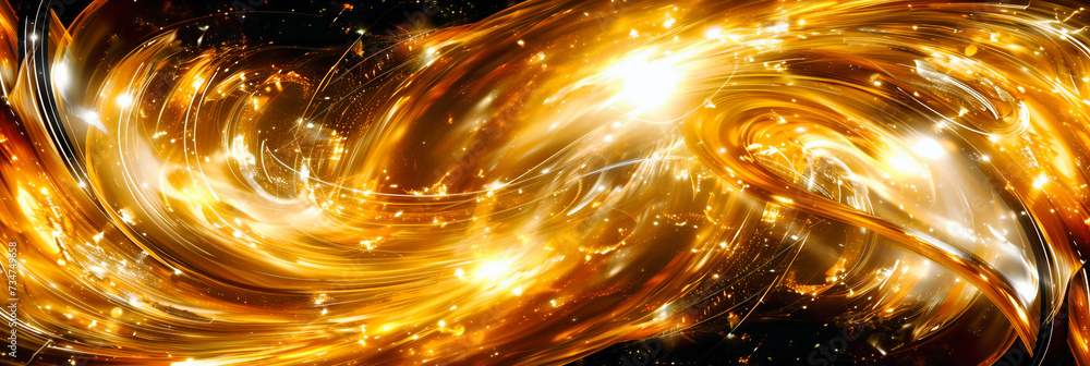 Poster vast universe, star nebula and galaxy, a mesmerizing cosmic display of light and color in deep space