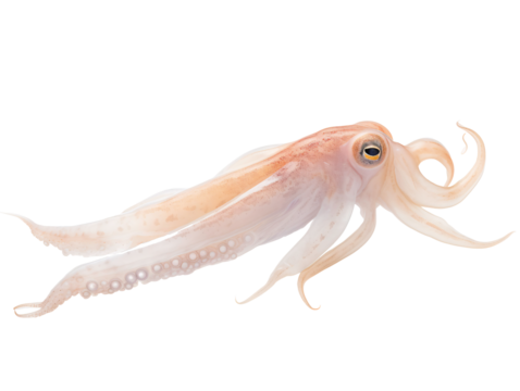 a close up of a squid