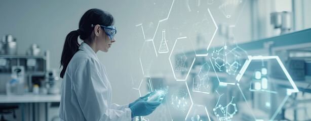 person in the laboratory