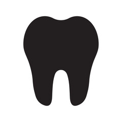 Tooth Icon in flat style.