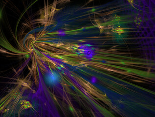 Imaginatory fractal abstract background Image