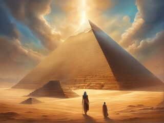pyramid of giza - Egypt - obrazy, fototapety, plakaty