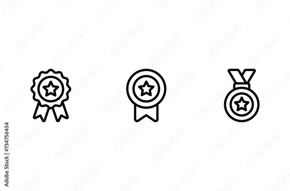 Poster medal icon vector for computer, web and mobile app
