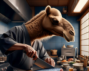 ラクダが料理人