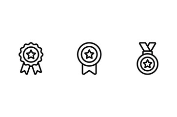 Medal icon vector for computer, web and mobile app 