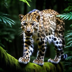 Fototapeta premium Leopard on the Hunt