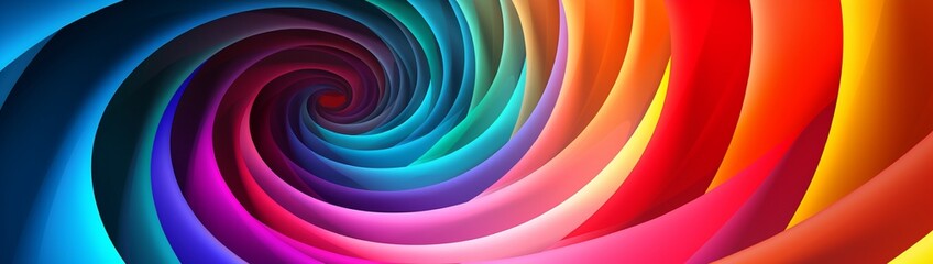 Abstract colorful hypnotic spiral background - obrazy, fototapety, plakaty