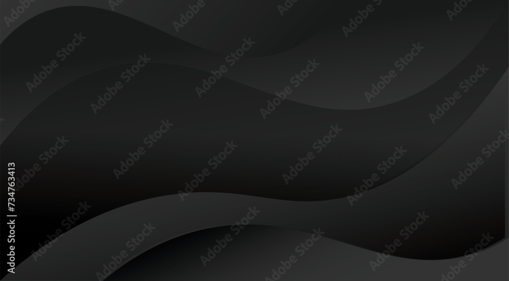 Poster abstract background black set of square liquid color abstract geometric shapes. design. with waved d