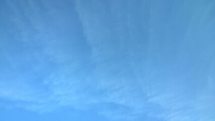 Clear blue sky. Shades of color. Tenderness, dreams and inspiration. Copy space. Beautiful abstract background. Fresh air. Environment. Freedom. peace. Sustainable development concept. clouds. Heaven.