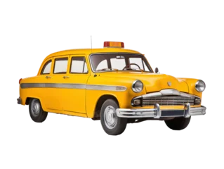 Photo sur Plexiglas a yellow car with a light on the side
