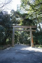 鳥居のある風景