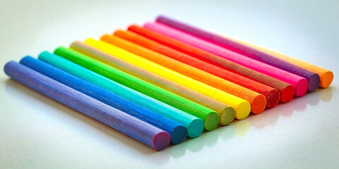 Fototapeta premium Crayons isolated on white background