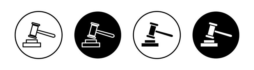 Law Vector Line Icon illustration.