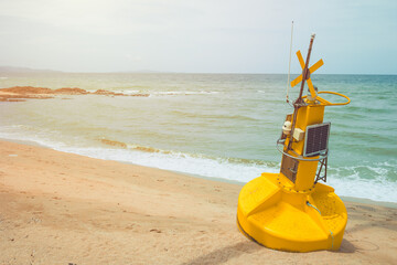 Buoy with Smart Technology Device Solar panel for Realtime Tracking Data Monitoring Sea and Weather...