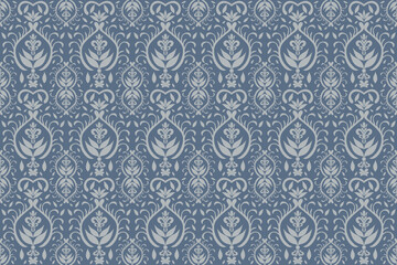 Seamless ethnic design, damask art. beautiful hand drawn Design for textile and printing fabric