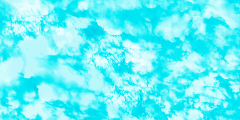 Abstract background with sky blue watercolor texture background. vintage sky blue and cloudy background .hand painted vector illustration with watercolor design