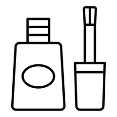 Obraz premium Nail Polish Icon