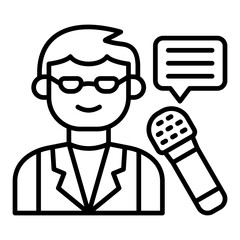 Obraz premium Interview Icon