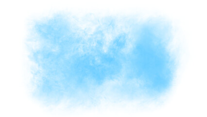 blue smoke effect for decoration and covering on the transparent background
