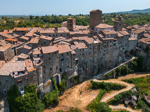 Vitorchiano - medieval ancient town in Italy, Tuscany.