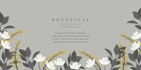 Spring Botanical Soft Floral Background