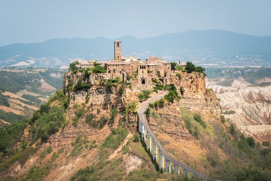 Civita di Bagnoregio - ancient italian town on a rock. 