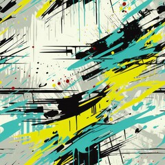 Seamless abstract paint splash color pattern background