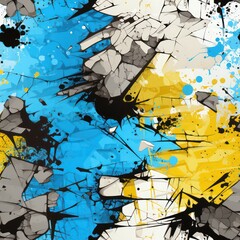 Seamless abstract paint splash color pattern background