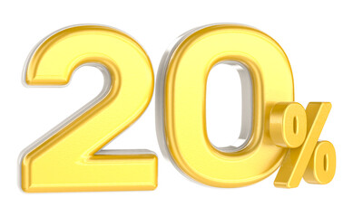 Number 20 off discount creative composition 