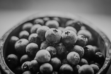 Black and White Blueberries