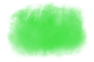 green smoke effect for decoration and covering on the transparent background