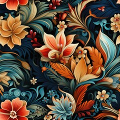 Charming Indonesian Batik Seamless Pattern