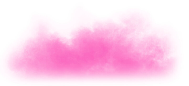 pink smoke effect for decoration and covering on the transparent background