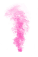 pink smoke effect for decoration and covering on the transparent background