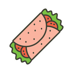 Get your hands on this carefully designed burrito icon, up for premium use