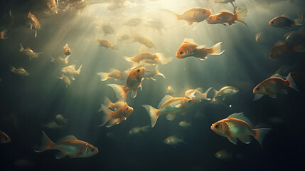 Fishes swimming