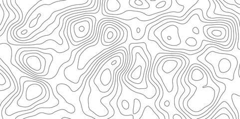 Abstract design with Seamless pattern with lines Topographic map. geographic mountain relief. Retro topographic map. geographic contour map paper texture. terrain path isolated on a white background.