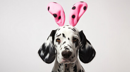 happy dalmatian dog