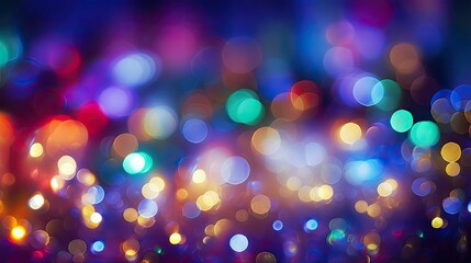 glowing blurred holiday lights - obrazy, fototapety, plakaty