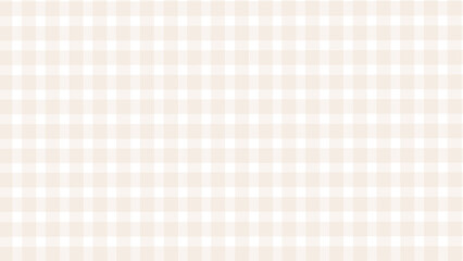Beige and white plaid fabric texture background