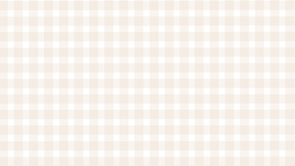 Beige and white plaid fabric texture background