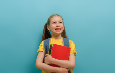 girl is ready to back to school